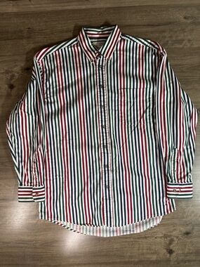 Vintage Natural Issue Mens Button Down Long Sleeve Shirt Size LT
